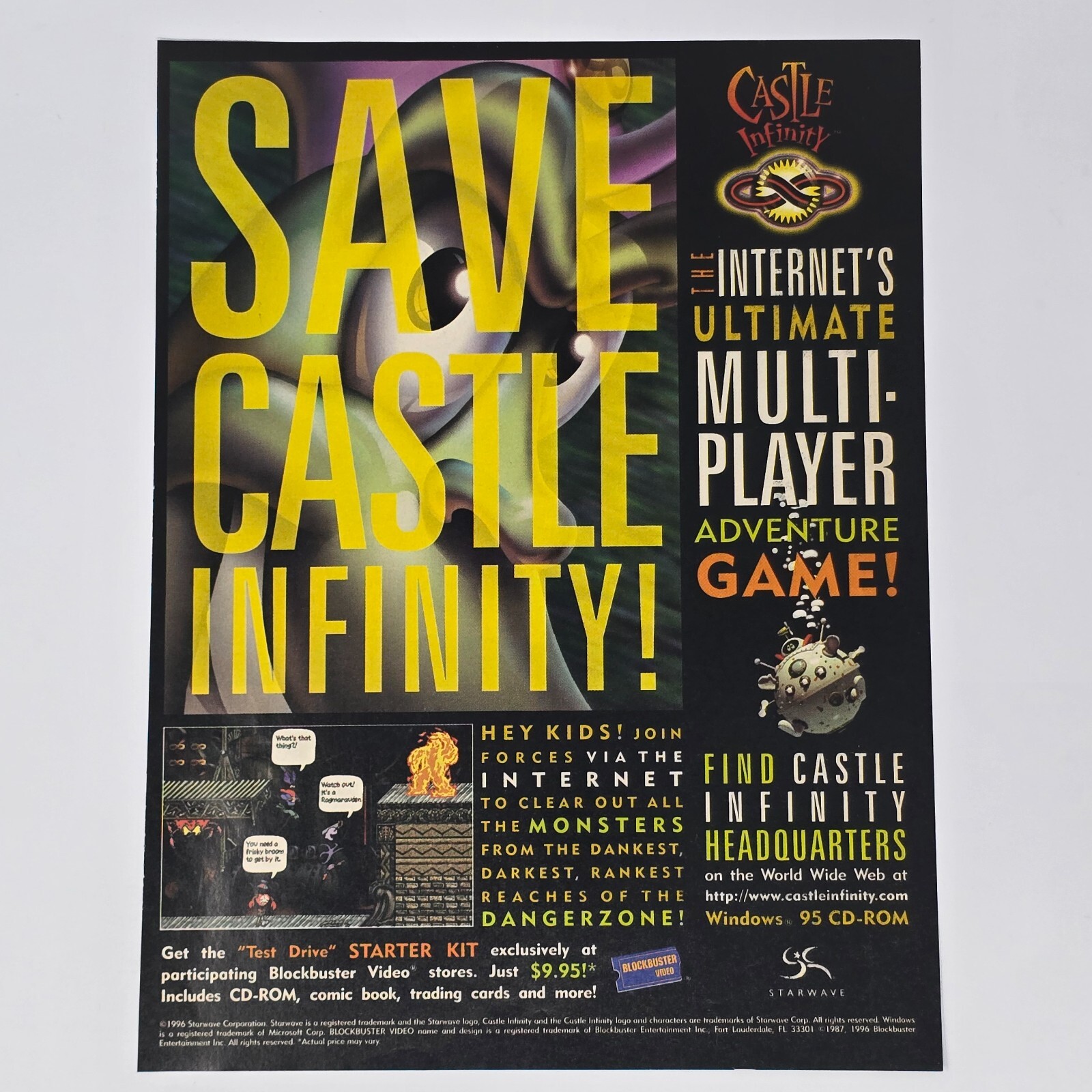 Castle Infinity PC Blockbuster Ultimate Print Ad/Poster Official Promo Art