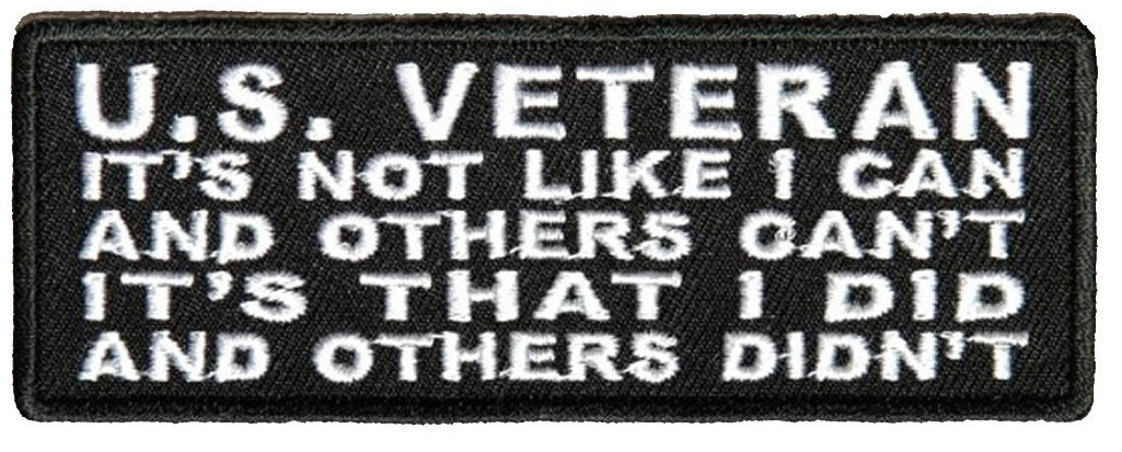 U.S. VETERAN I DID AND OTHERS DIDN\'T PATCH - Color - Veteran Owned Business.
