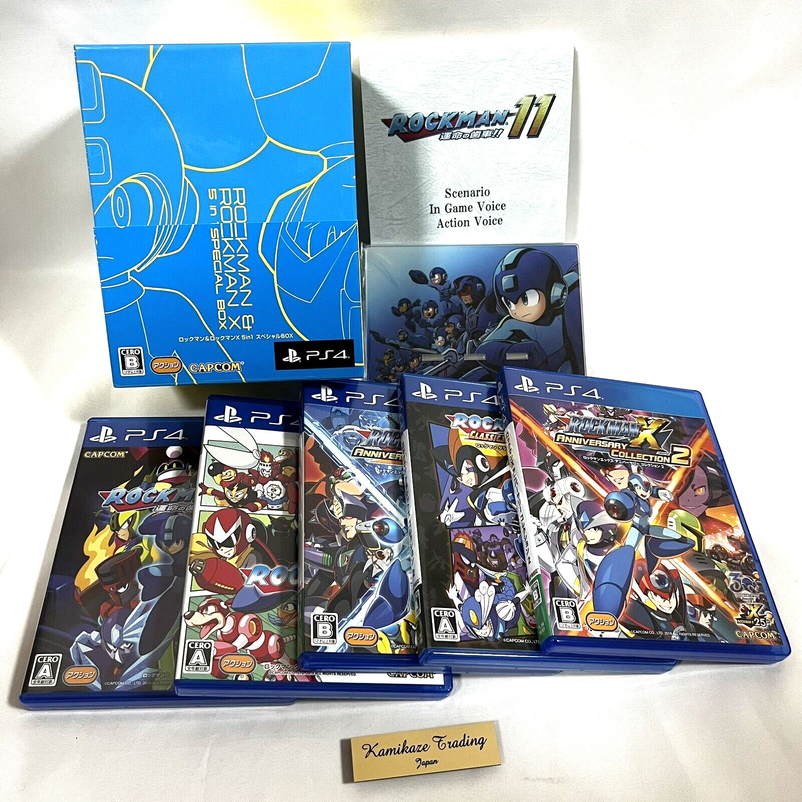 Rockman X 5 in 1 Special Limited Box Set Mega Man CAPCOM PS4 From Japan used