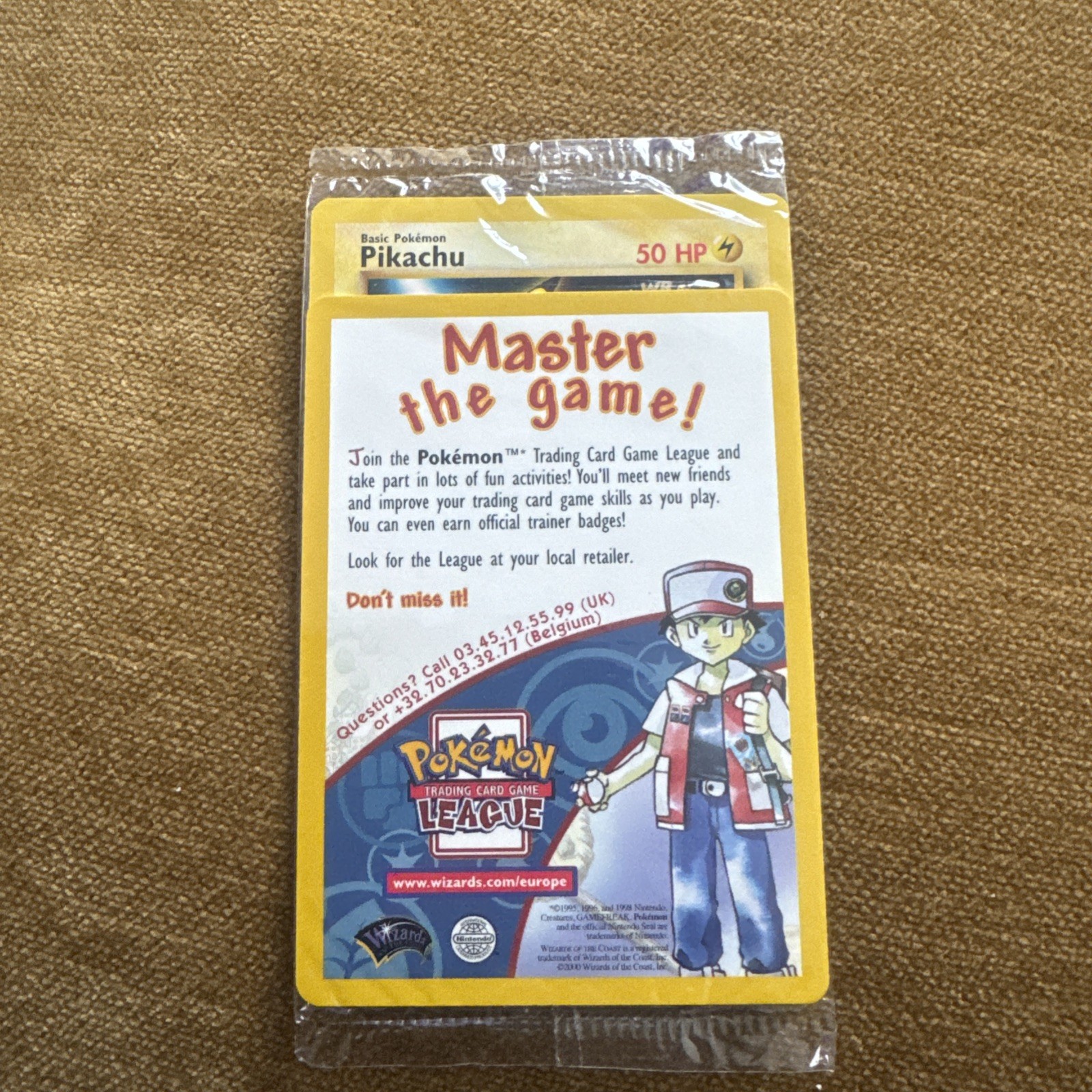1x Sealed Pikachu #4 Black Star Promo WB Movie WOTC Pokemon Card Master The Game