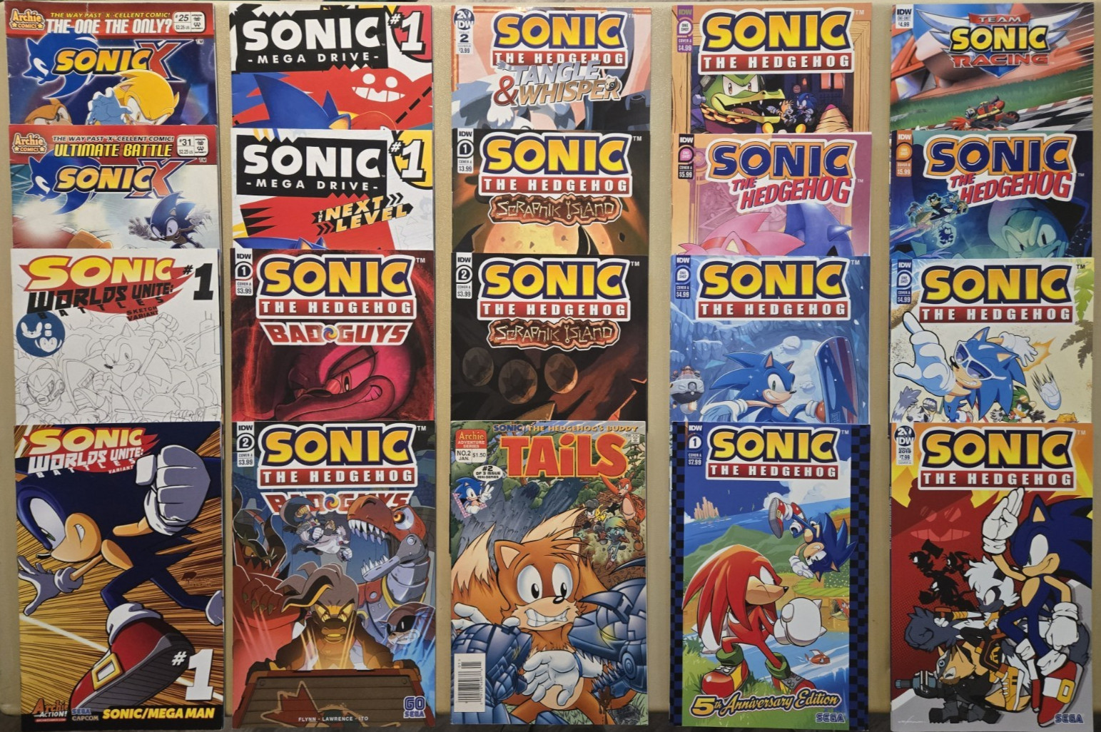 Sonic Mega Drive #1 and other One Shots - Archie and IDW Comic Lot
