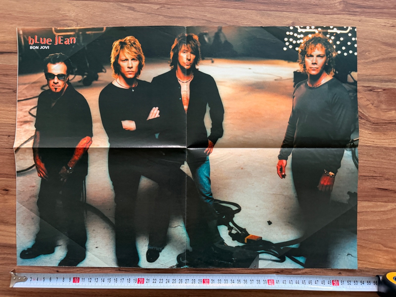 Bon Jovi Nelly Double Sided Blue Jean Turkish Magazine Poster Rare 2000s
