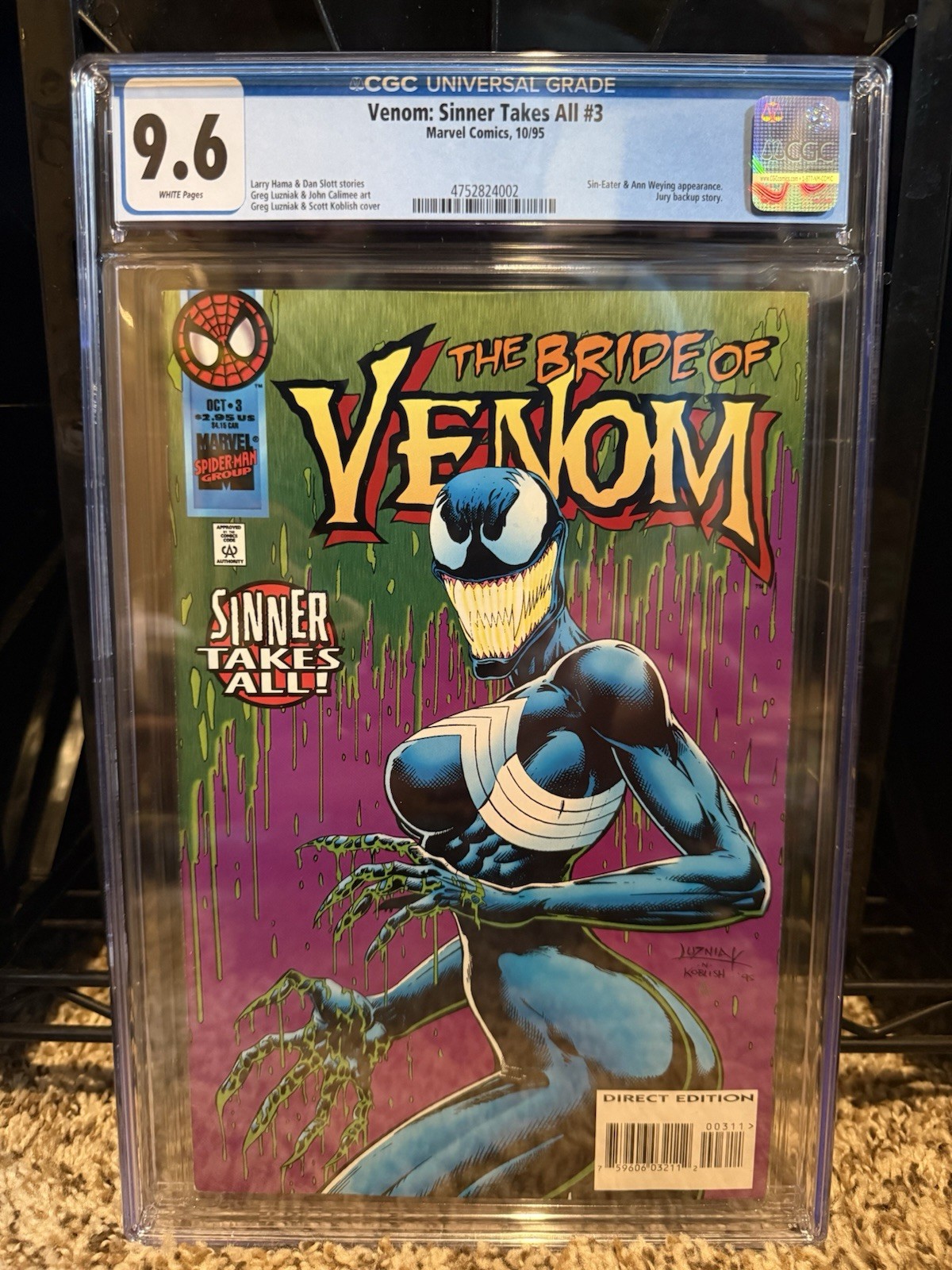 Venom: Sinner Takes All #3 CGC 9.6