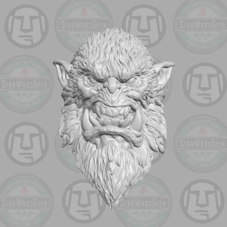 Bigfoot custom head v2 for 1:6 1:10 1:12 1:18 fantasy action figures