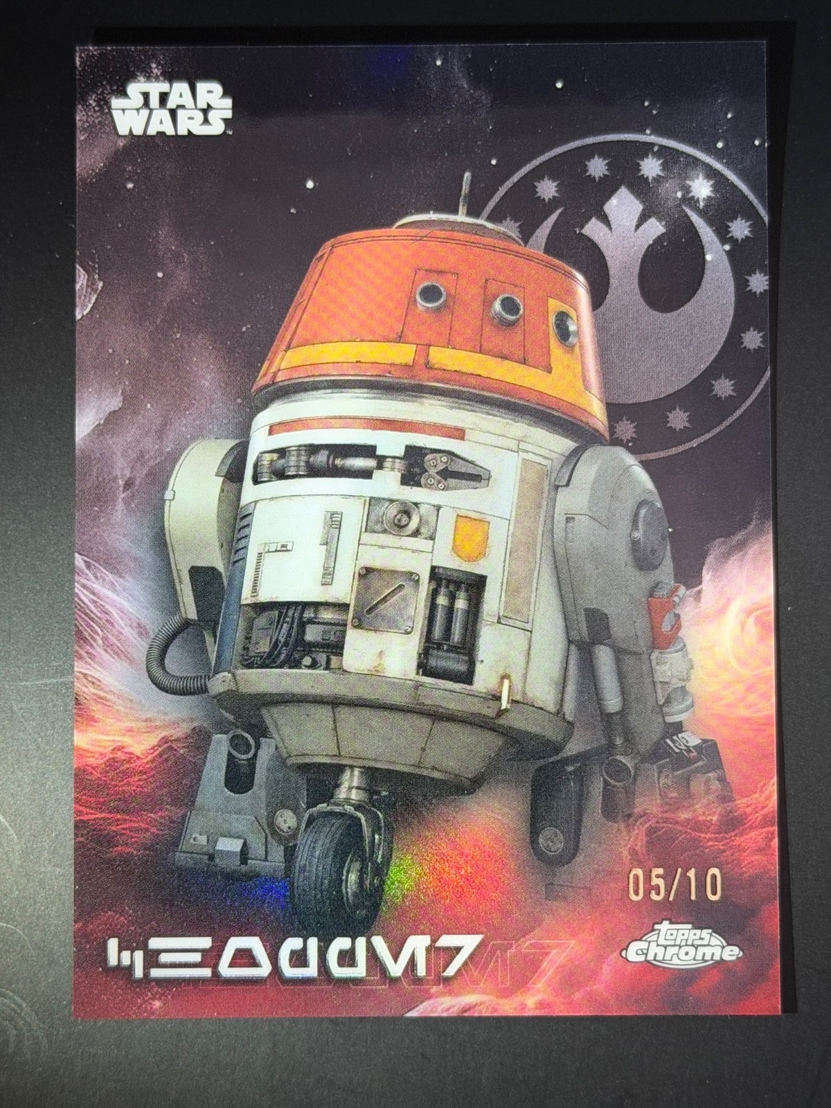 2025 Topps Star Wars Chrome - Chopper Aurebesh - Black /10