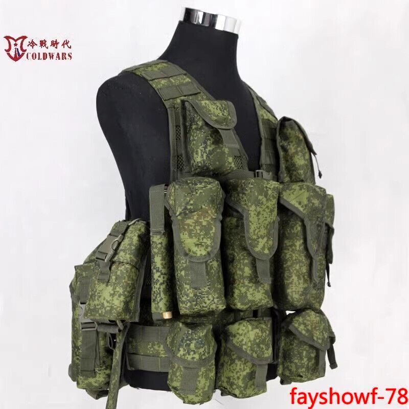 Russian Tactical Vest 6sh117 Molle Bags Emr Replica Combat Equipment Vest In USA