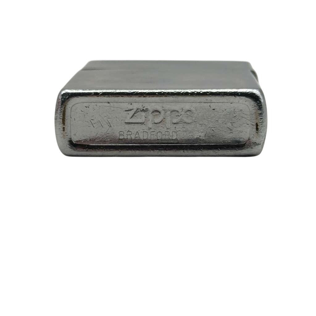 1984-1985 Zippo Regular Brushed Chrome Loose Top Windproof Lighter Heavy Wear