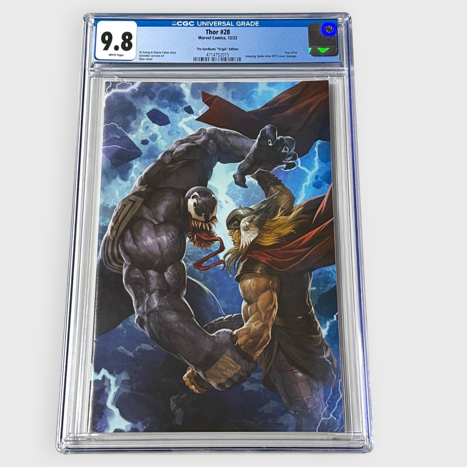 CGC 9.8 Thor #28 Skan Srisuwan Syndicate Virgin Variant - AMS 375 Bagley Homage
