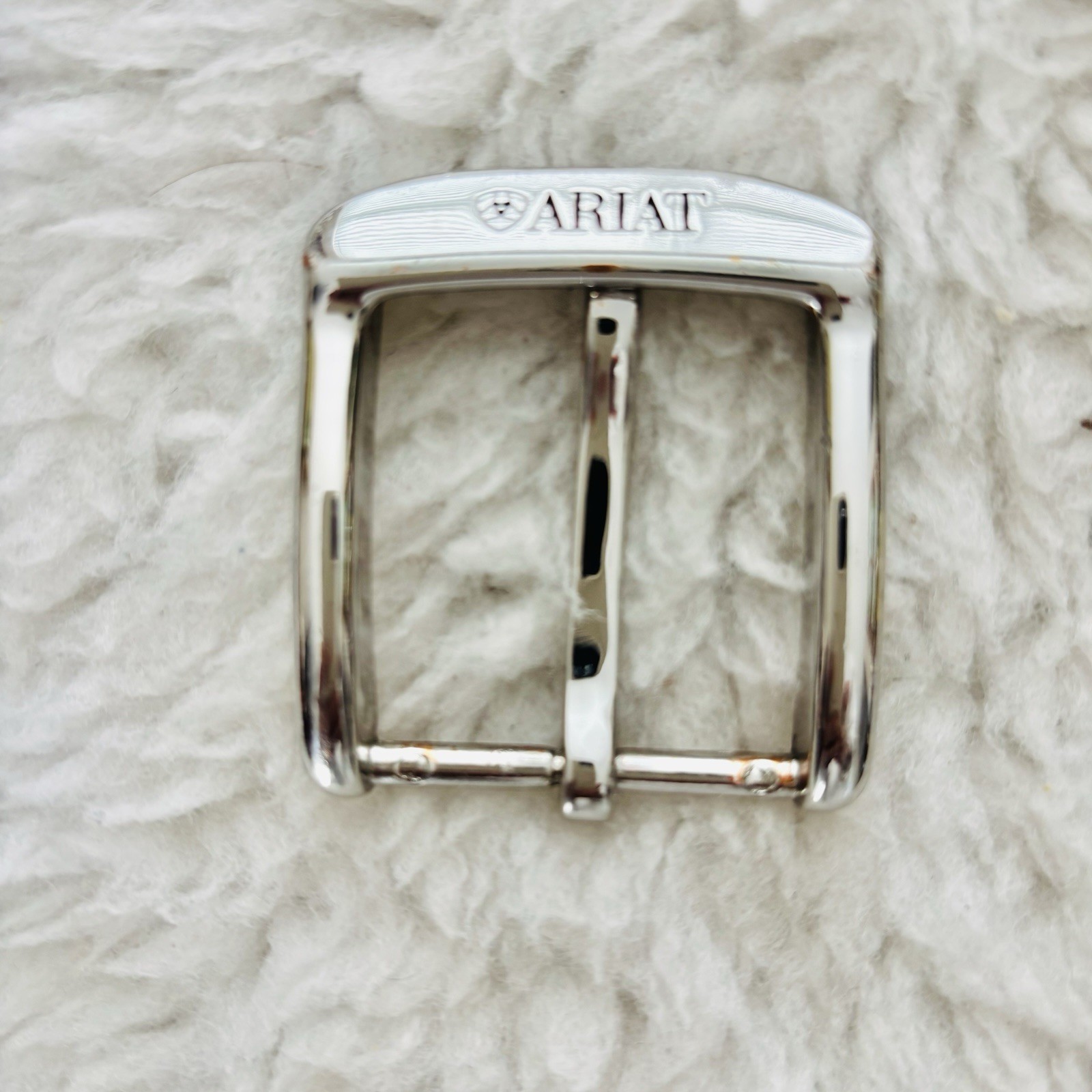 Ariat Silver Metal Belt Buckle Size Approx 2” X 2”
