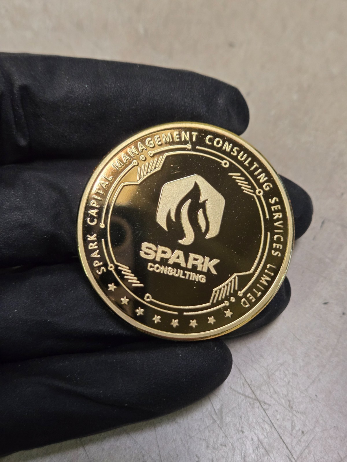 Spark Capital Management Consulting Challenge Coin Pinnacle Picks AI PLUS