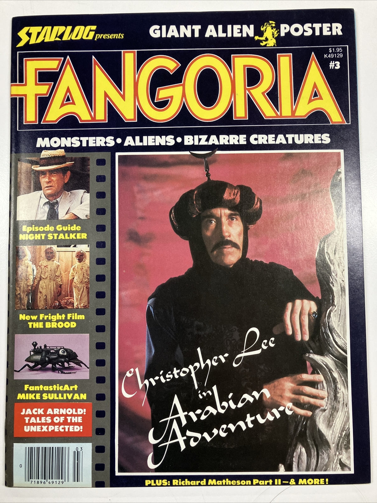 Fangoria Horror Magazine #3 1979 Arabian Adventure Night Stalker The Brood VF
