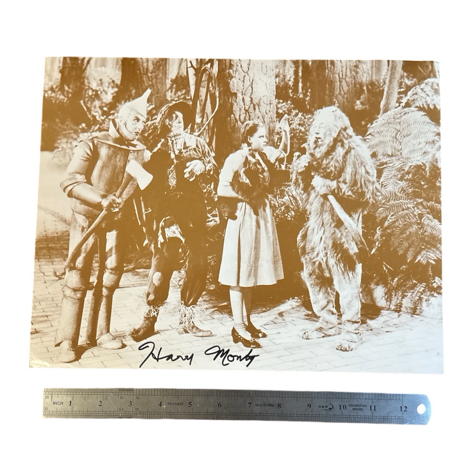 Harry Monty Wizard Of Oz 11x14 Photo Signed Autograph Winged Monkey 1939 Movie