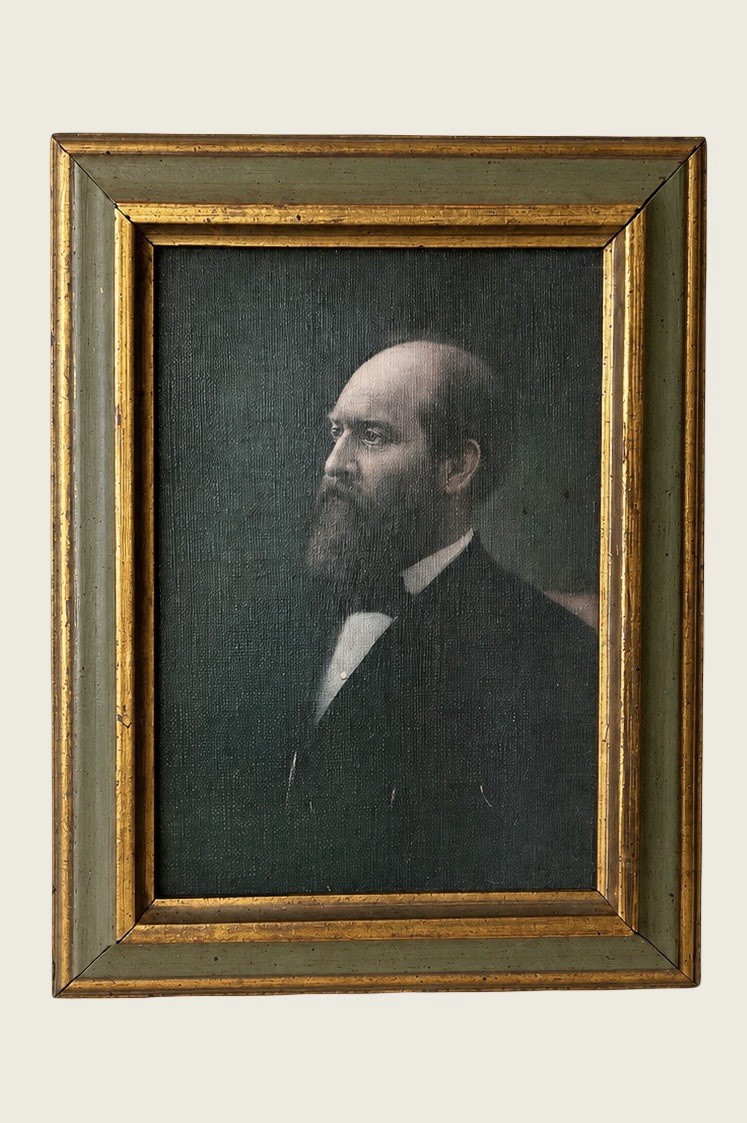 Vintage Framed President James Garfield Picture 11.25”