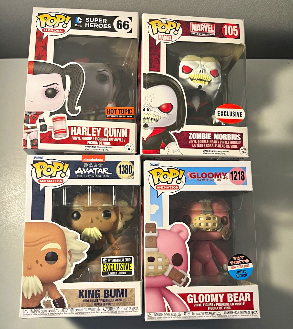 Funko Pop 4-Pack lot collection rare  Brand new mint condition 4 qty lot Funko