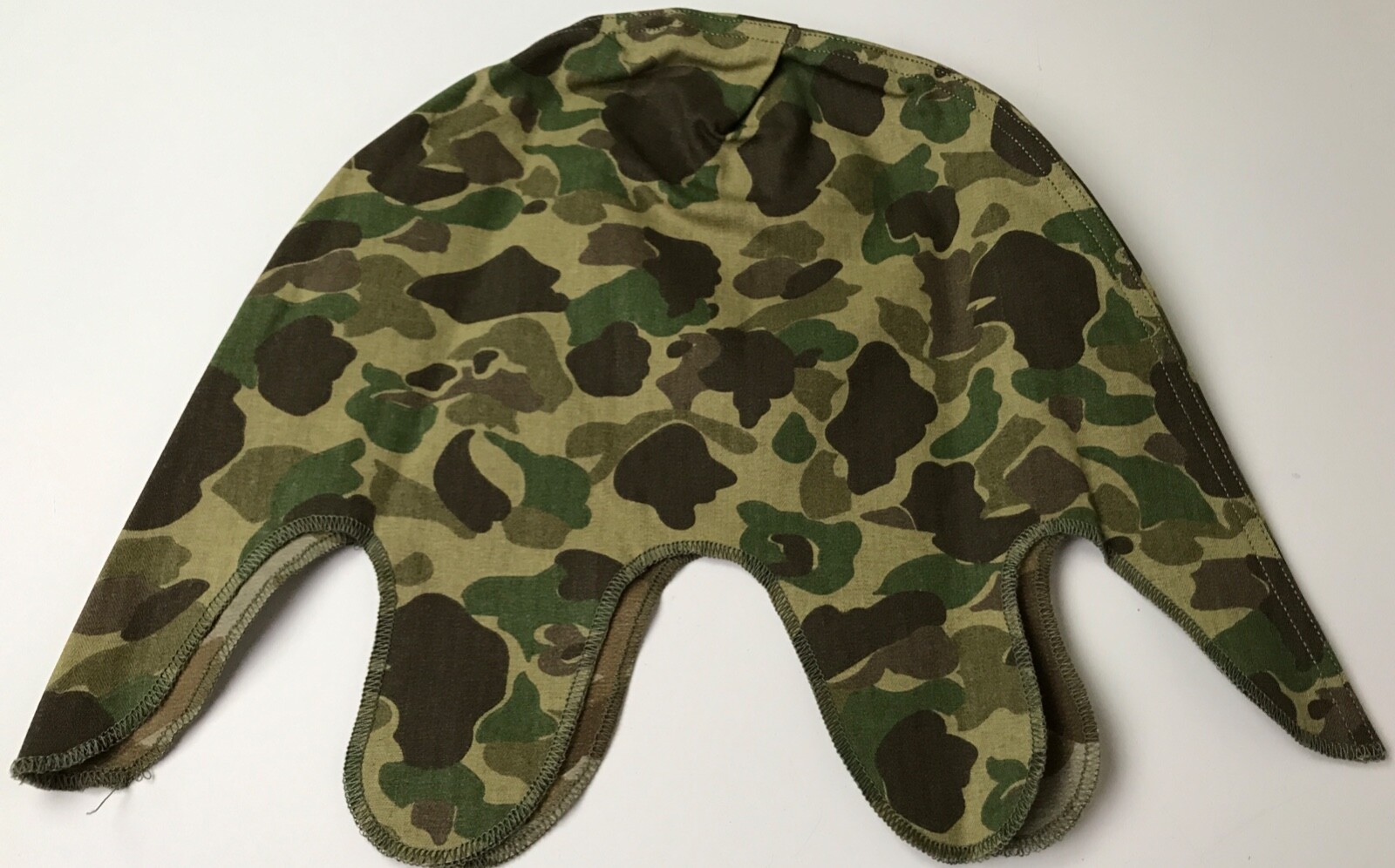 WWII US USMC MARINE P42 HBT FROG SKIN CAMO HELMET COVER-1ST PATTERN