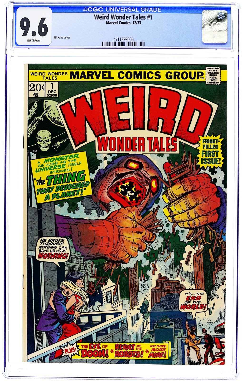 Weird Wonder Tales #1 CGC 9.6 1973 4711899006