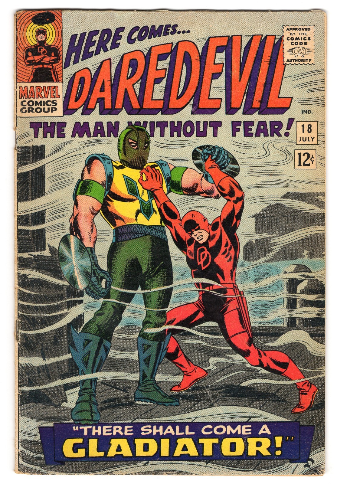 Daredevil 18 1966 Marvel Comics VG- 3.5 Karen Page 1st App Gladiator