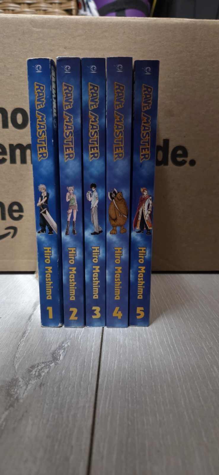 Rave Master manga volumes 1-5 by artist/writer Hiro Mashima