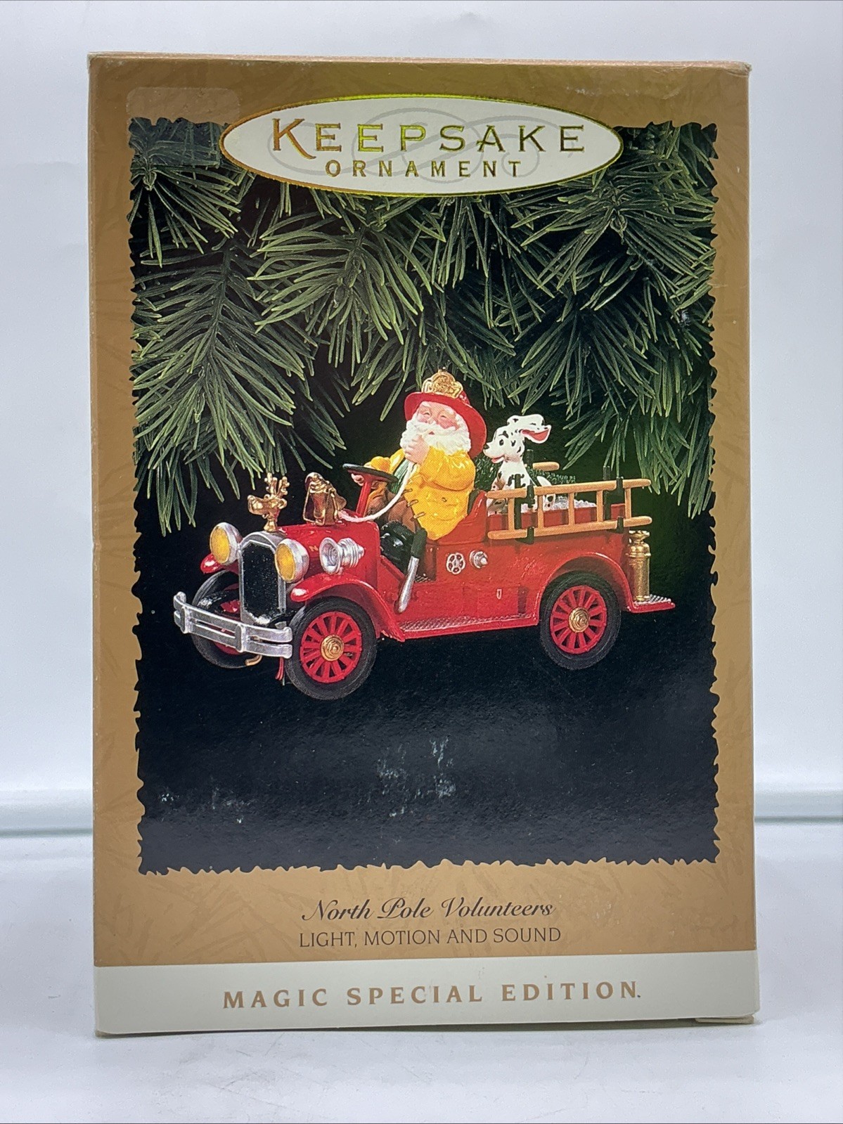 1996 Hallmark Keepsake Magic Ornament North Pole Volunteers - 