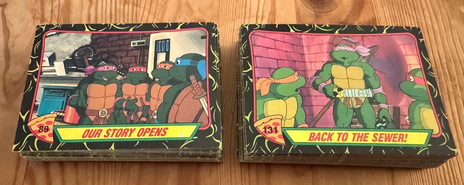 1989 Topps TMNT Teenage Mutant Ninja Turtles Trading Cards Set 2nd Series (EX)