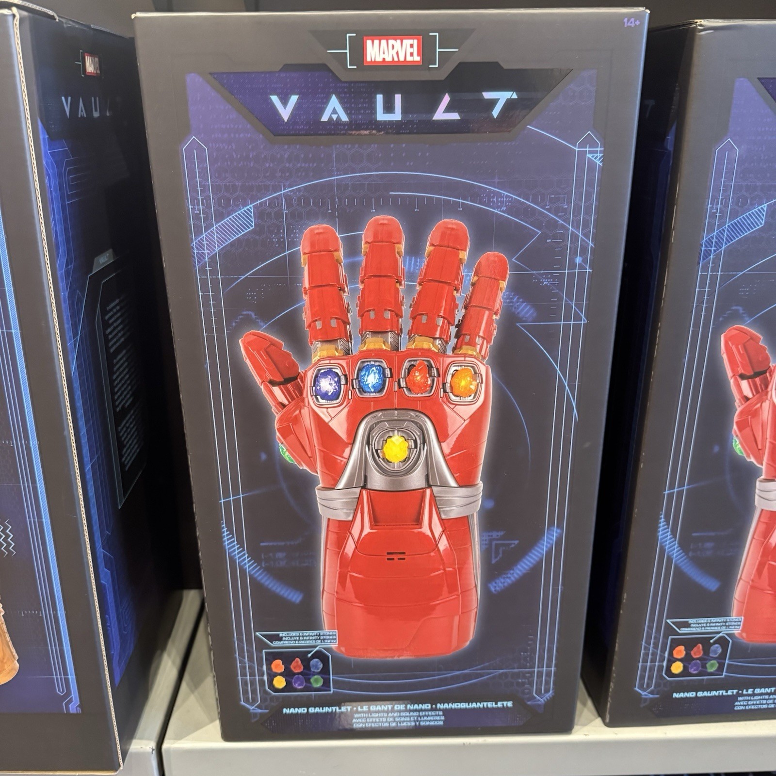 2026 Disney Parks Marvel Vault Collection Iron Man Nano Infinity Gauntlet NIB
