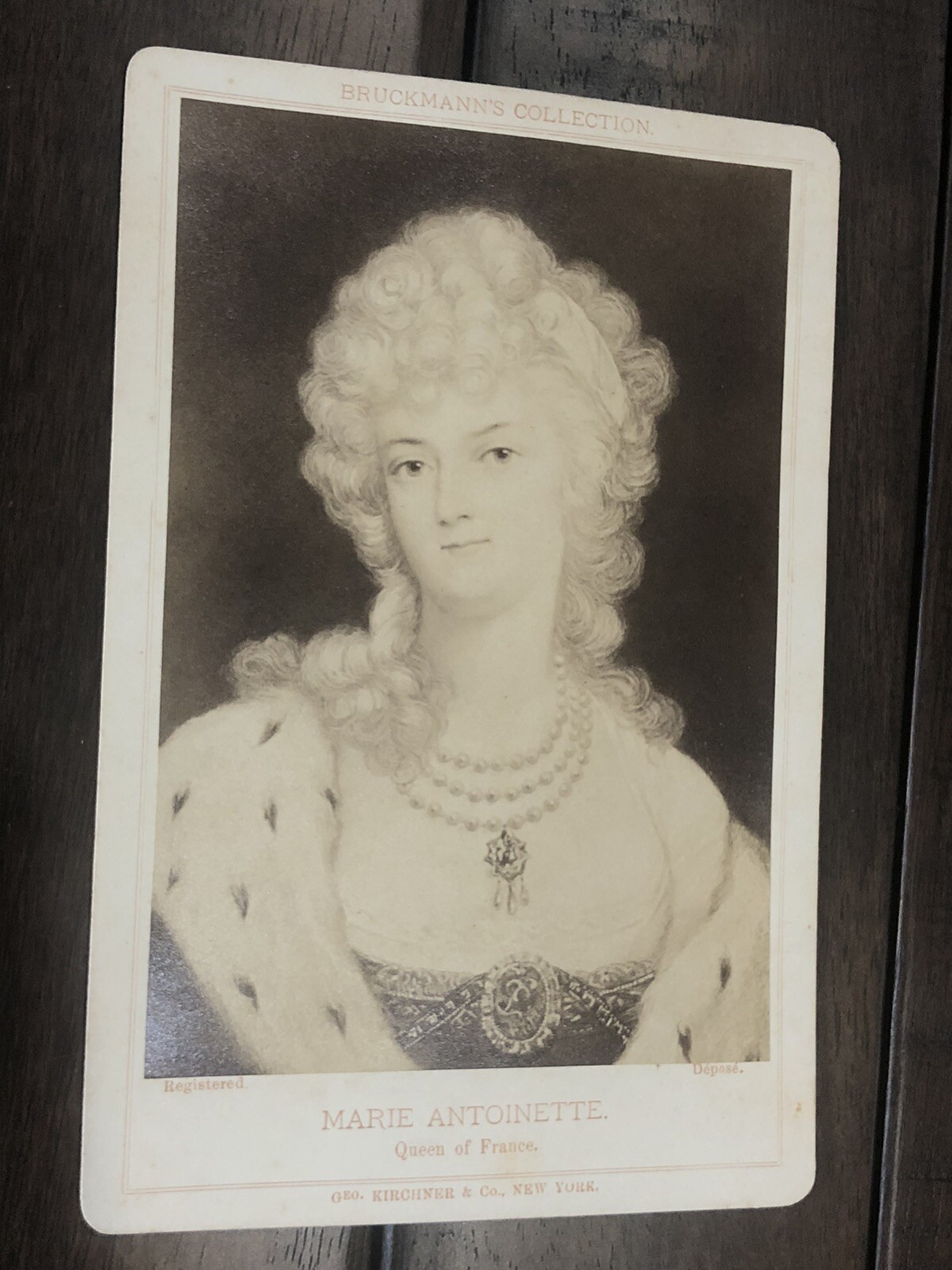 Excellent Bruckmann Collection Marie Antoinette Queen of France - Antique 1800s 
