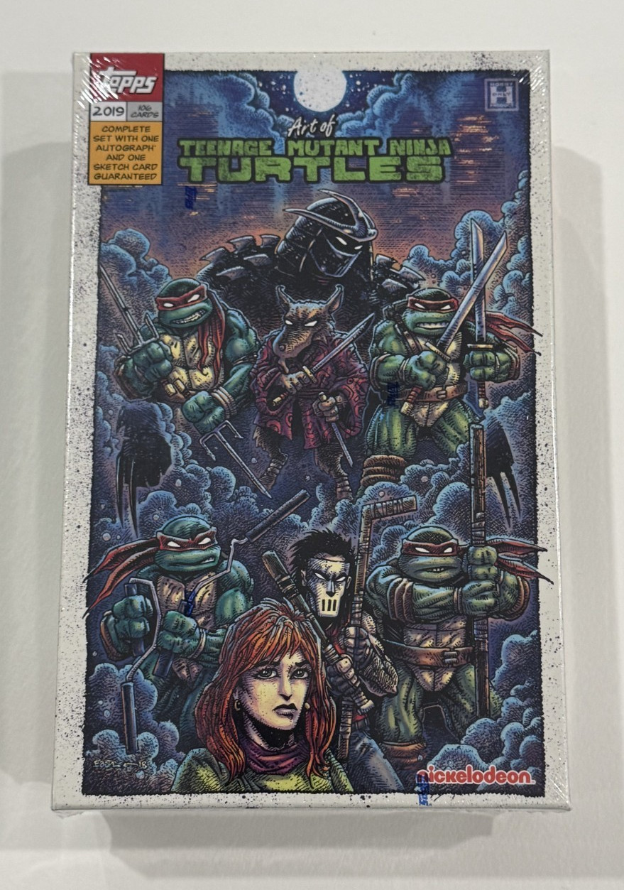2019 Topps Art of TMNT Factory Sealed Hobby Box 2 Hits Auto & Sketch