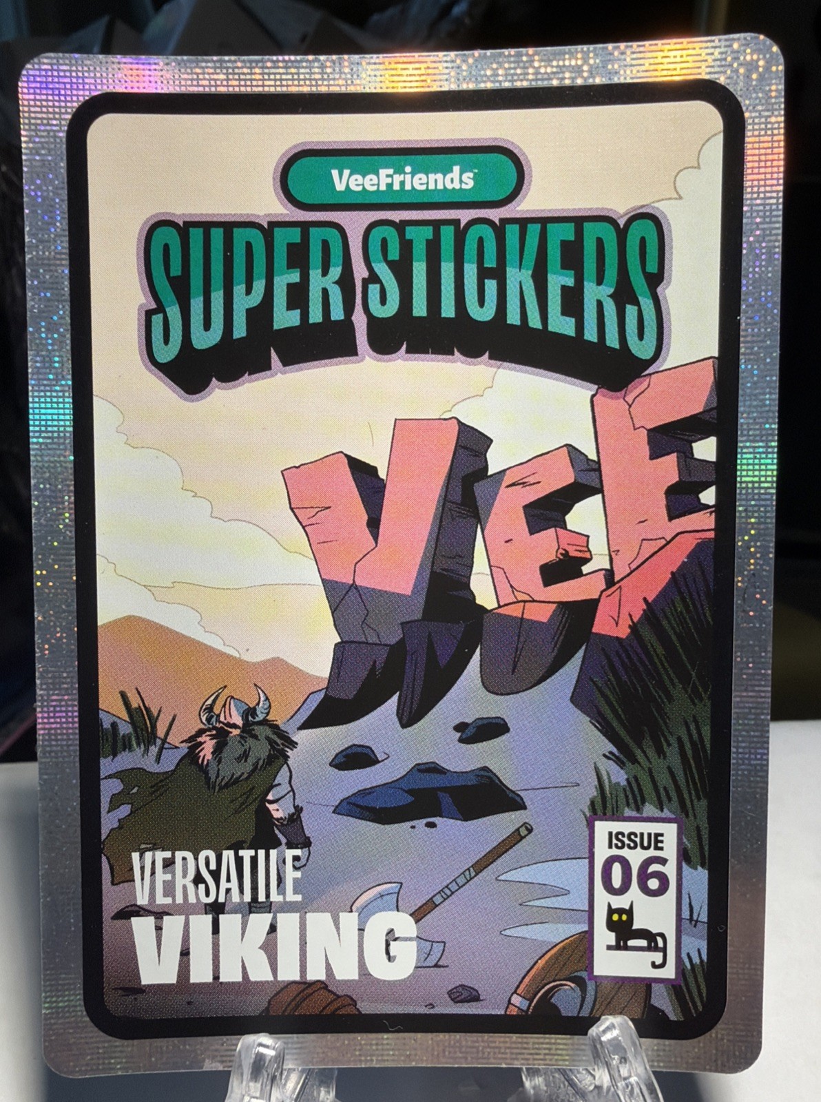 VeeFriend Super Sticker Spectacular Series Comic VERSATILE VIKING 1st Appearance