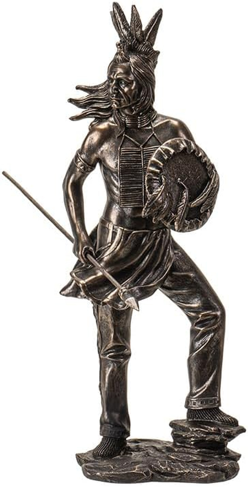Native American Warrior Resin Figurine 13\