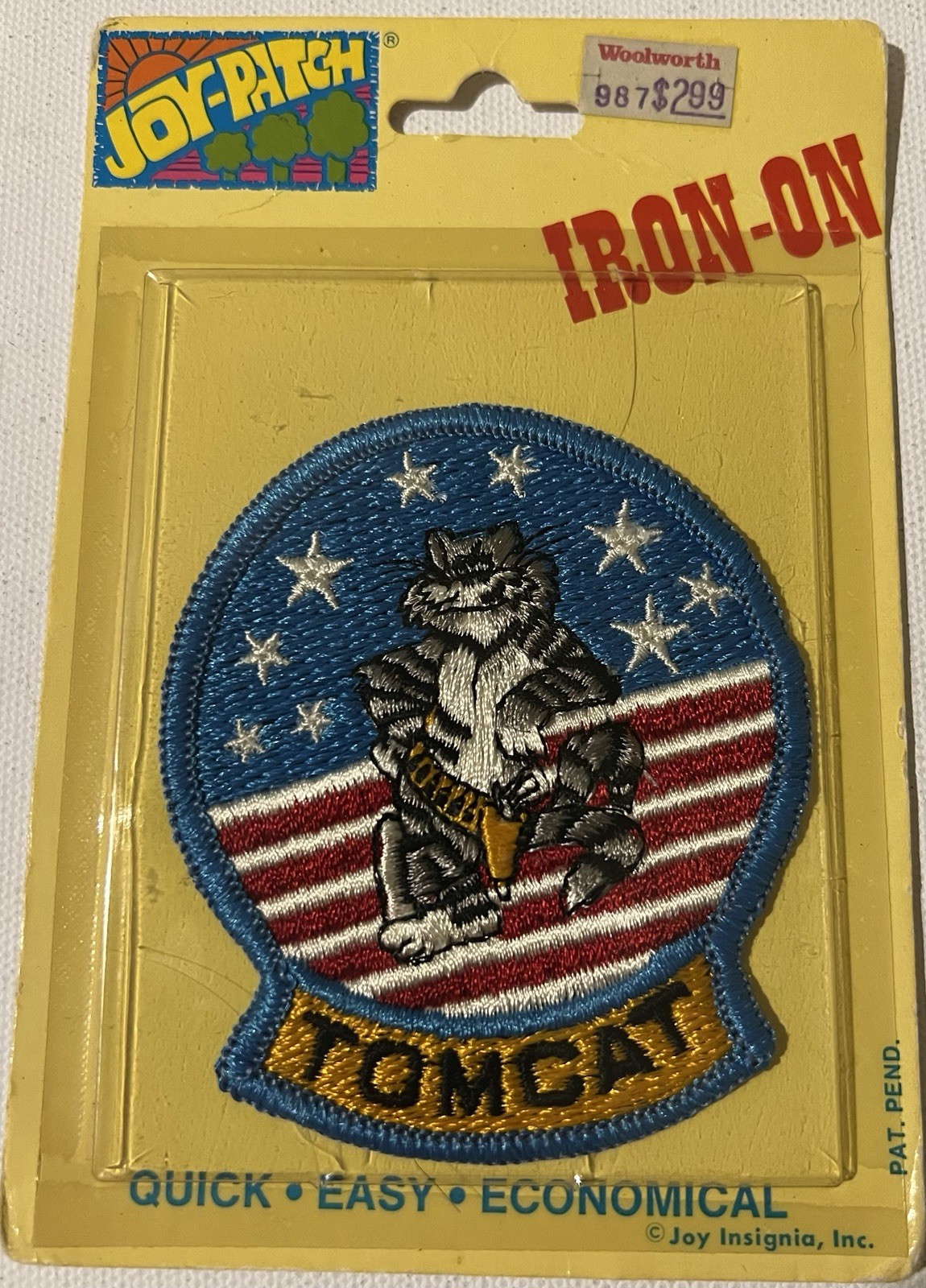 Tomcat Patch New vintage iron on sealed