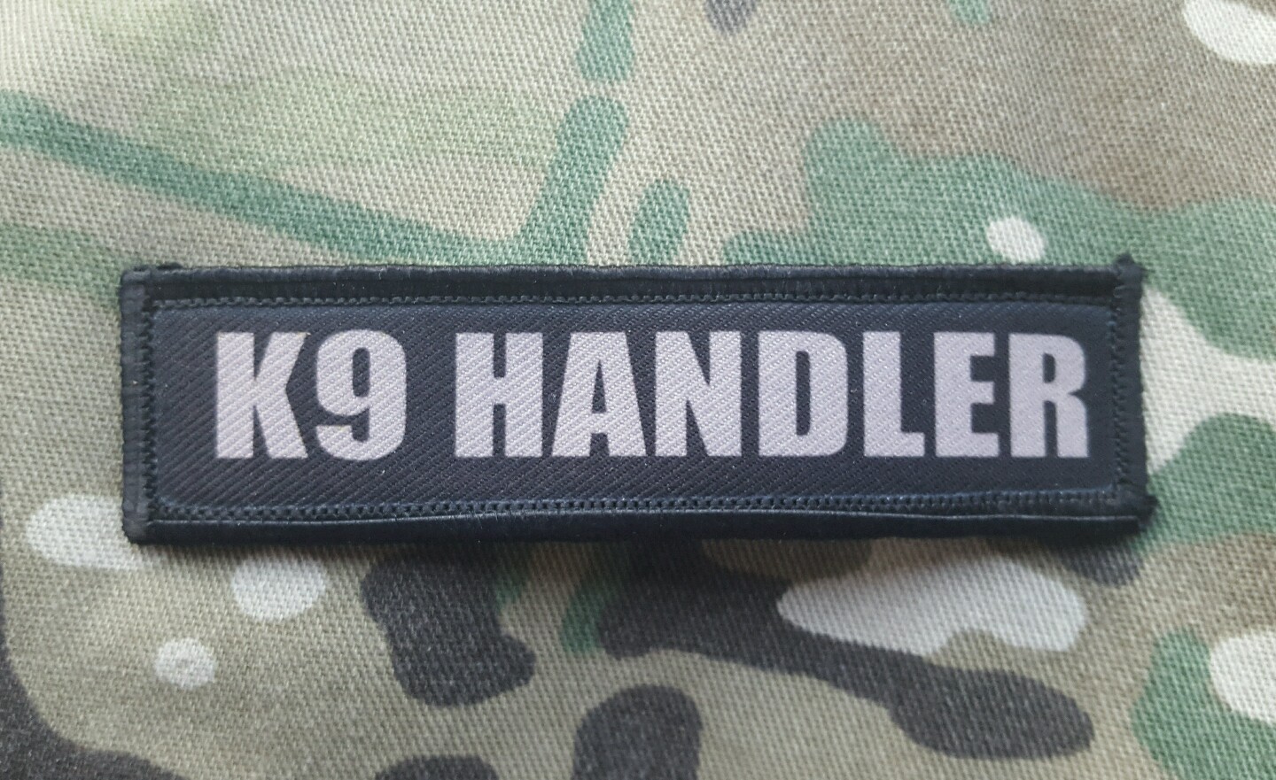K9 Handler Black and Grey 1x4 Patch
