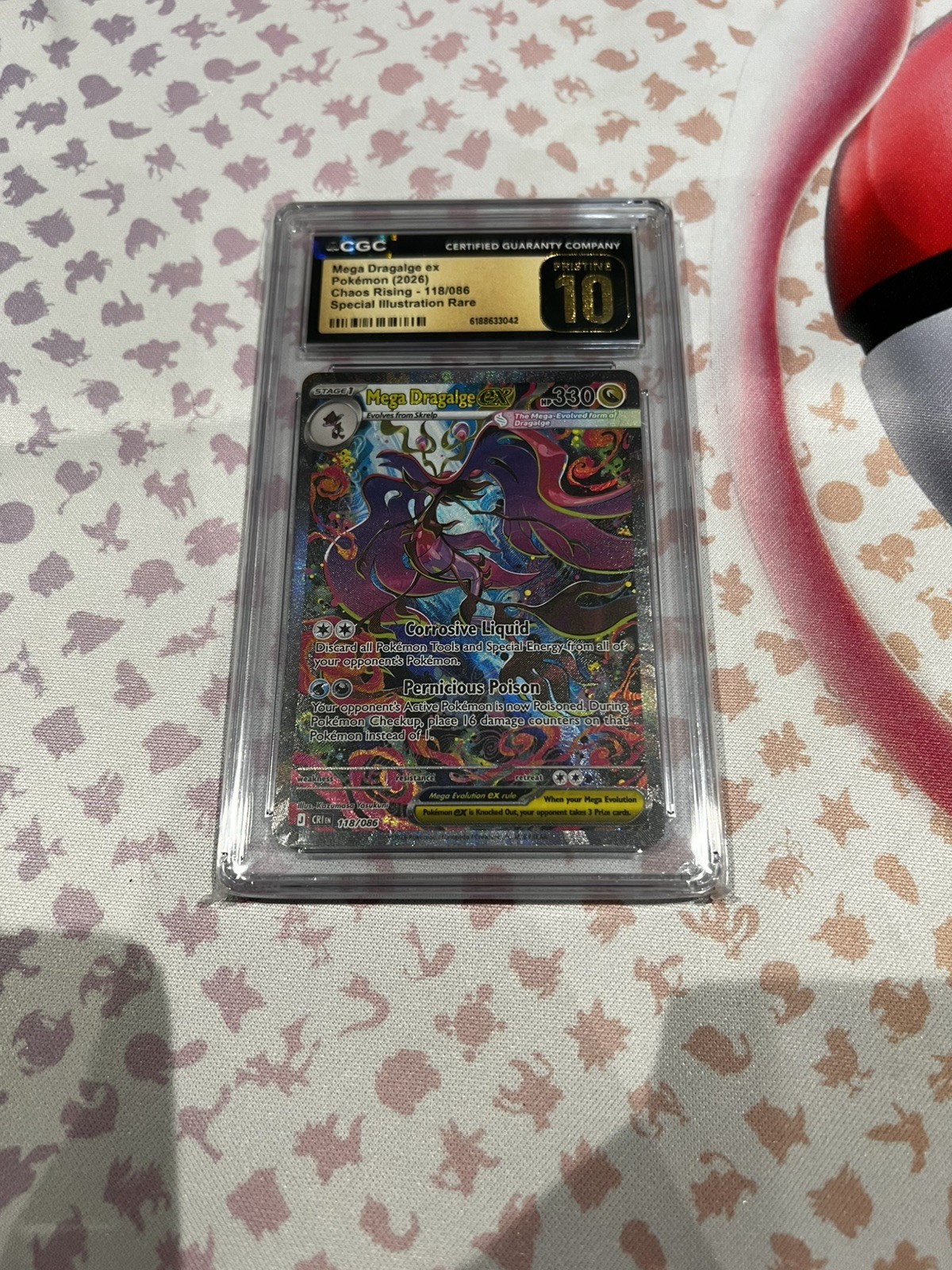 Mega Dragalge 118/086 SIR CGC Pristine 10 (LOW POP)