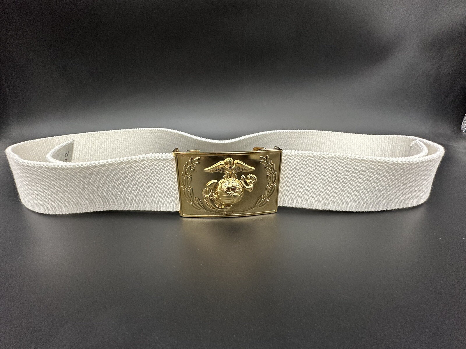 USMC US MARINE CORPS STAFF NCO PARADE & BALL DRESS BLUES WHITE BELT WITH BUCKLE