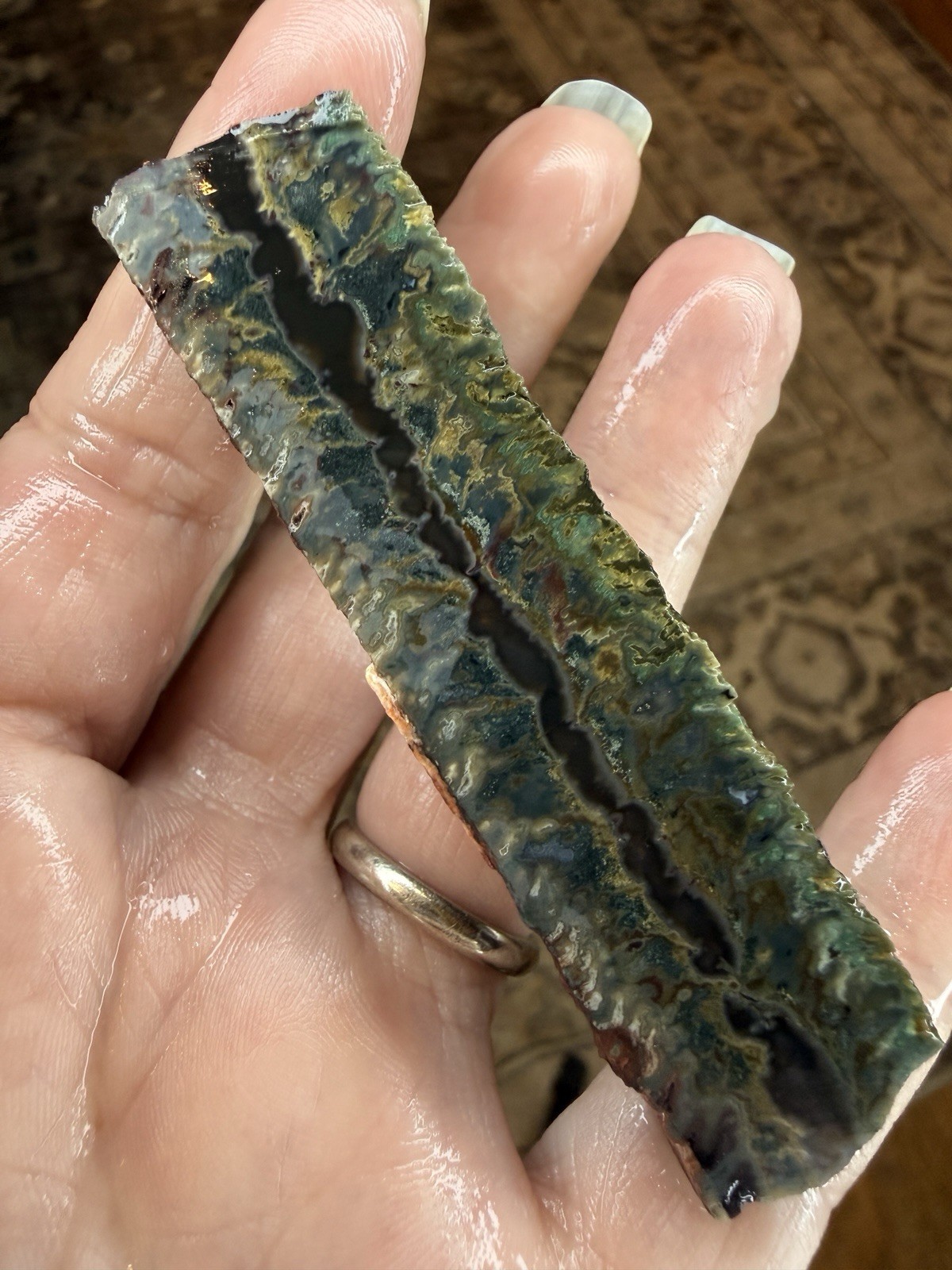 RARE Idaho MIDNIGHT INFERNO Seam Jasper Slab Rough 2026 Lone Juniper 1 Claim