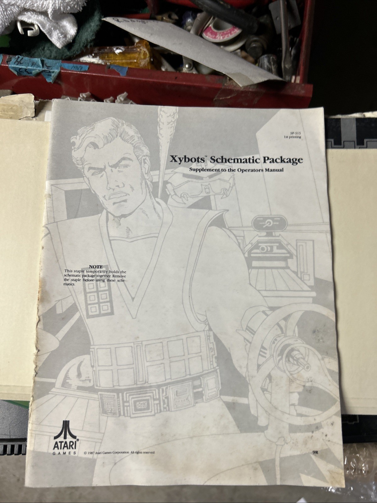 Original Xybots Schematics Only Atari  ARCADE VIDEO GAME  owners manual