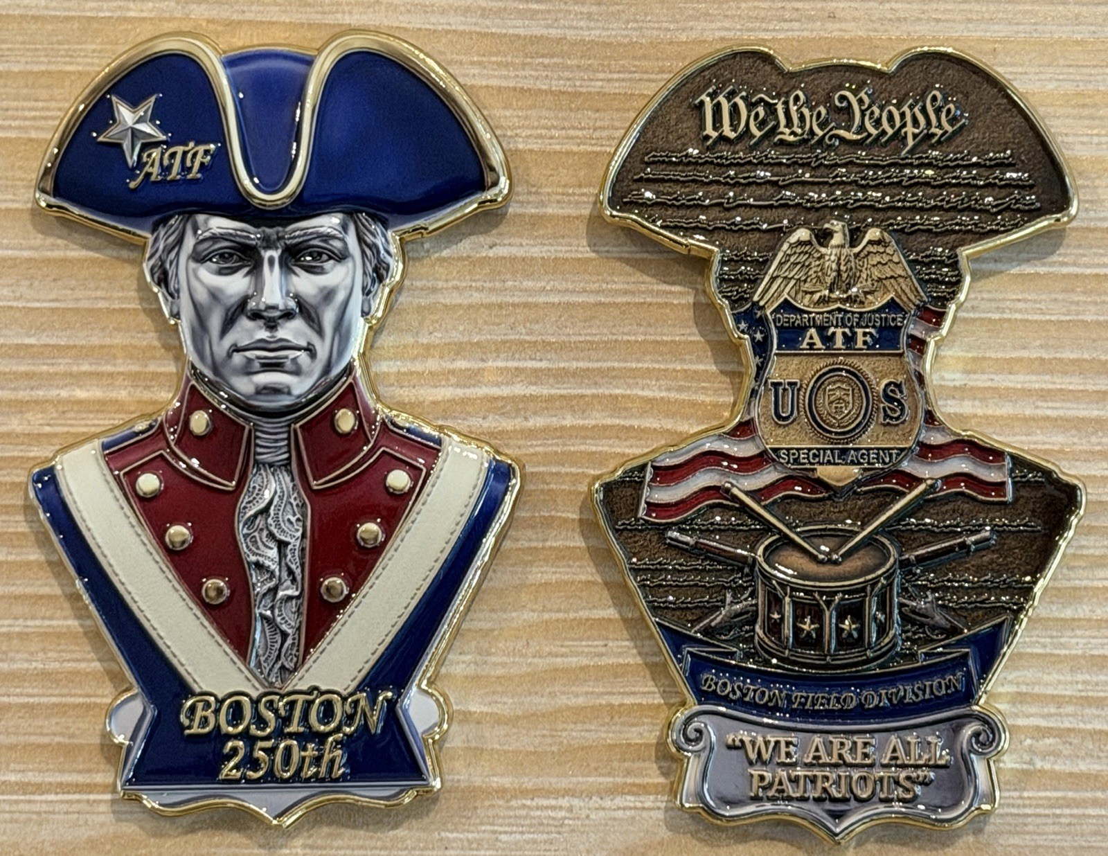 ATF Boston 250 USA Anniversary Coin- Limited Run - Scarce 🔥🔥🔥