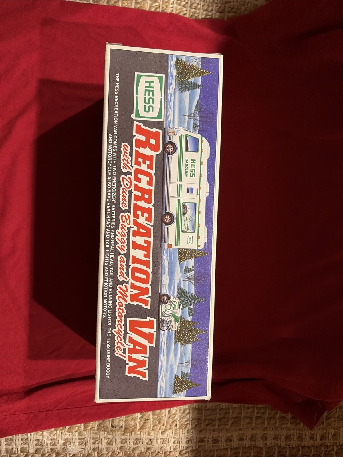 1998 Hess Recreation Van with Dune Buggy & Motorcycle  New  in Original Box