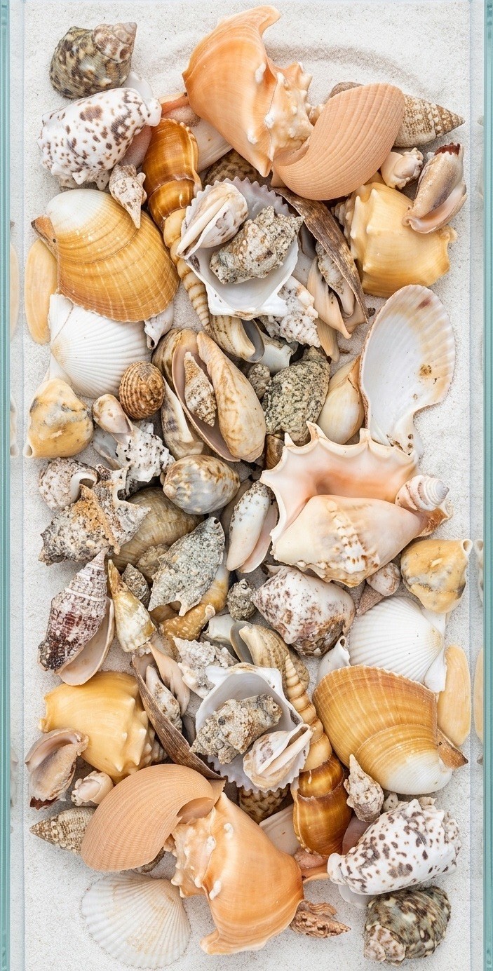 Sea Shell Collection Lot of 50 Large & Small Specimens