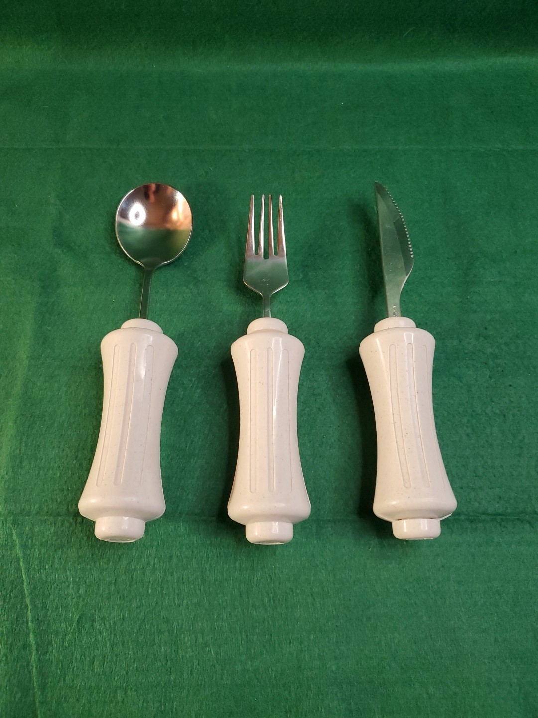 Ableware Oversize Handle Utensil Set Knife Fork Spoon Adaptive Low Mobility Aids