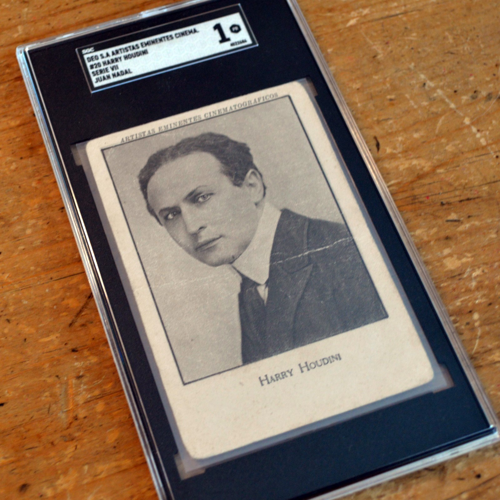 Harry Houdini Antique Original Artistas Eminentes Cinematograficos Choclates  1