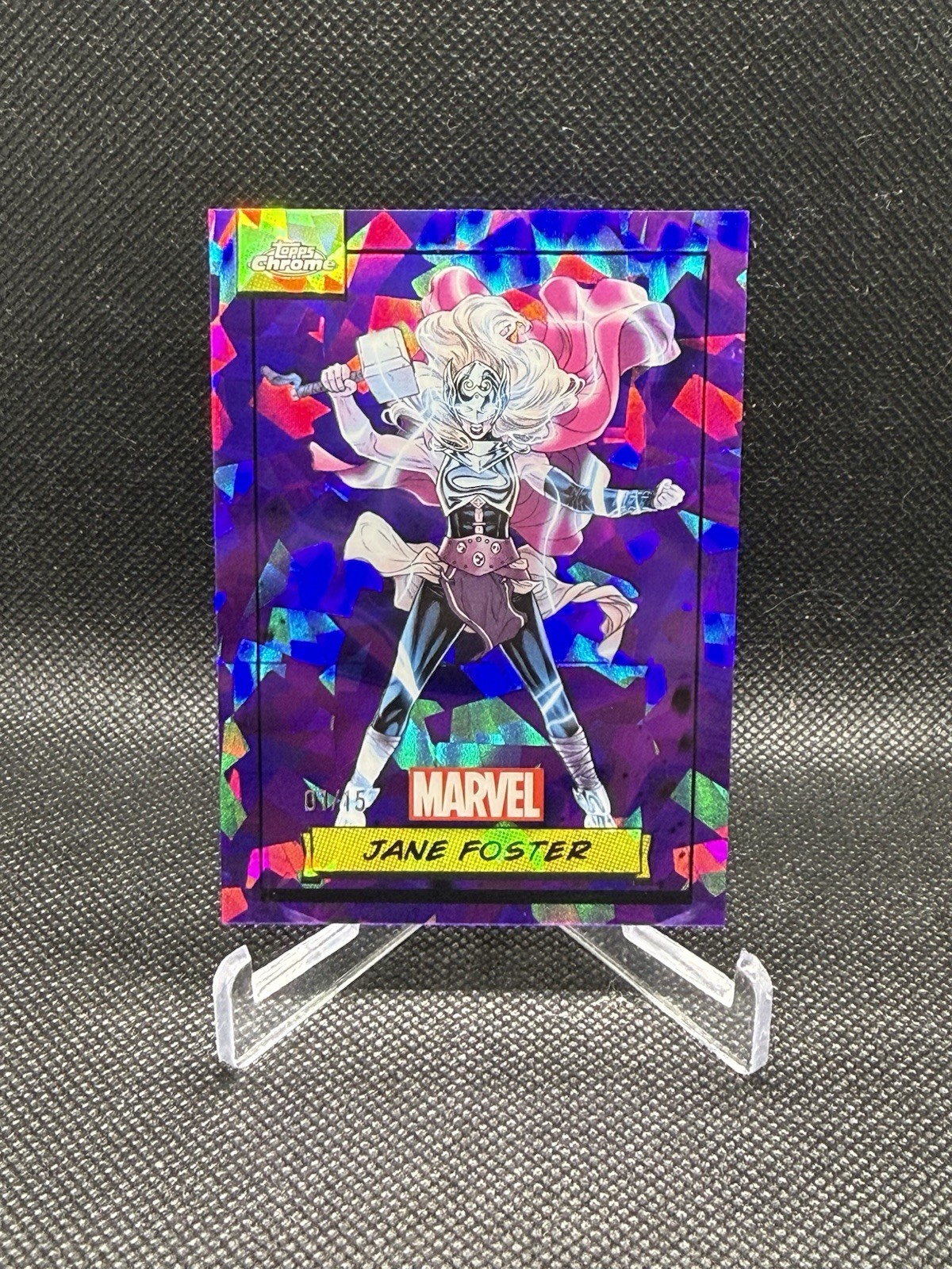 2024 Topps Chrome Marvel Sapphire Purple #/15 Jane Foster PSA 9 MINT