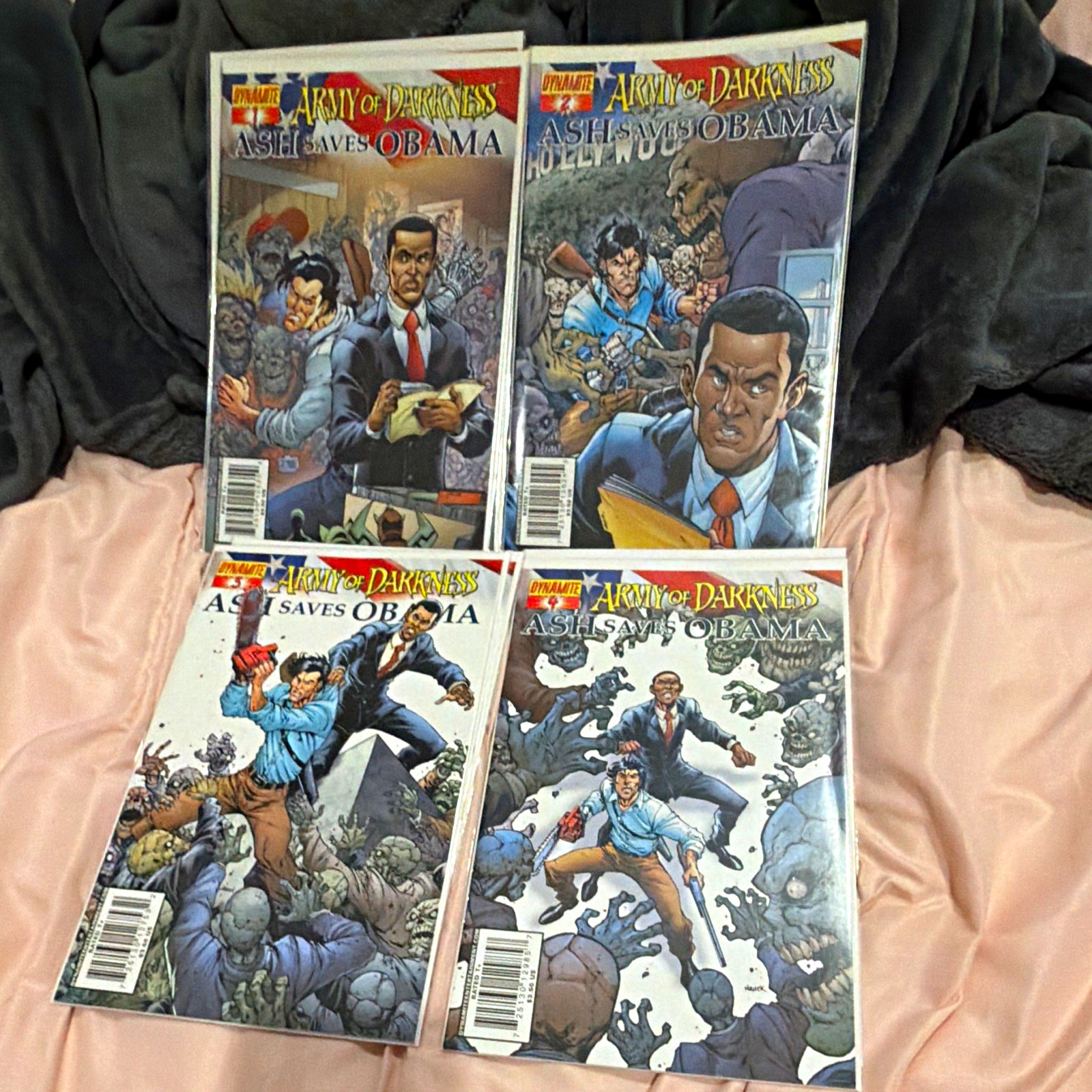Dynamite Army of Darkness: Ash Saves Obama Variant Cover Comic Lot Ash Obama