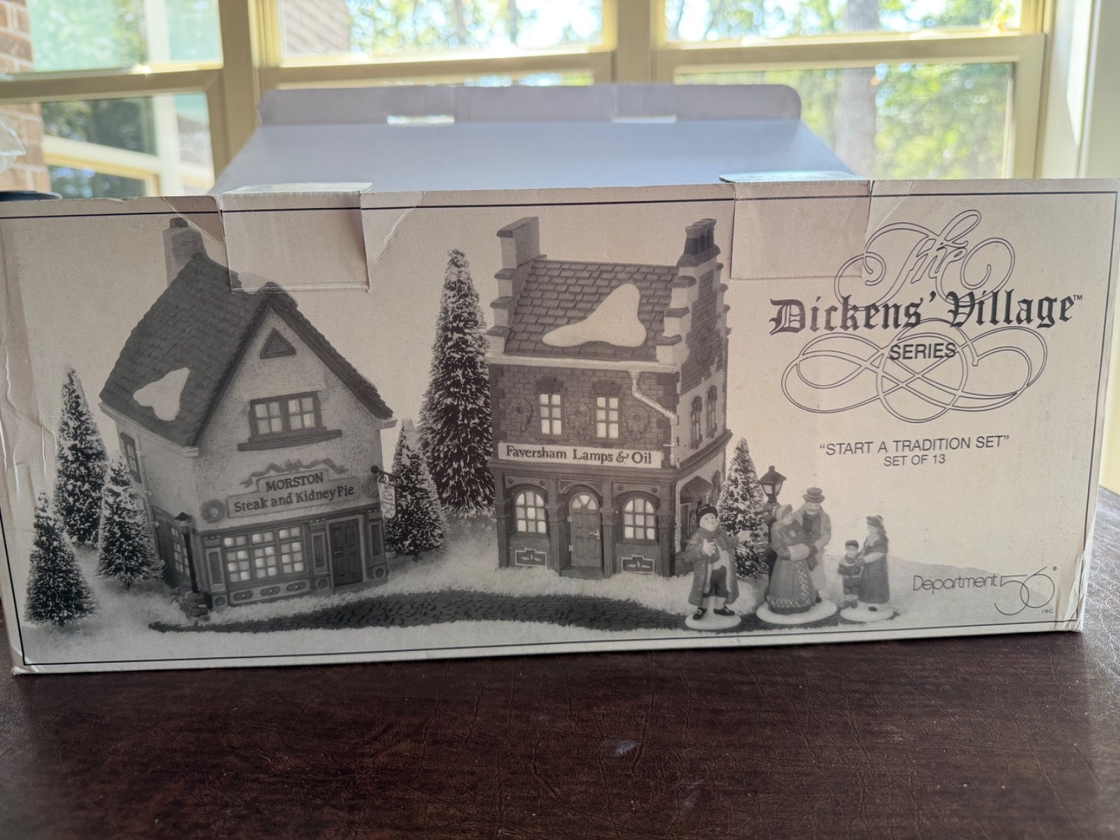 Vintage Department 56 Dickens’ Village Series “Start A Tradition Set” #5832-7, d