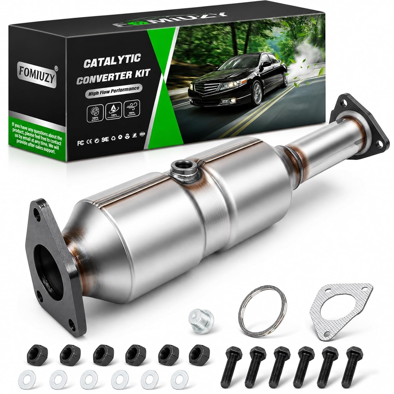 Honda Accord Front Catalytic Converter Kit Direct Fit 2003 2004 2005 2006 2007
