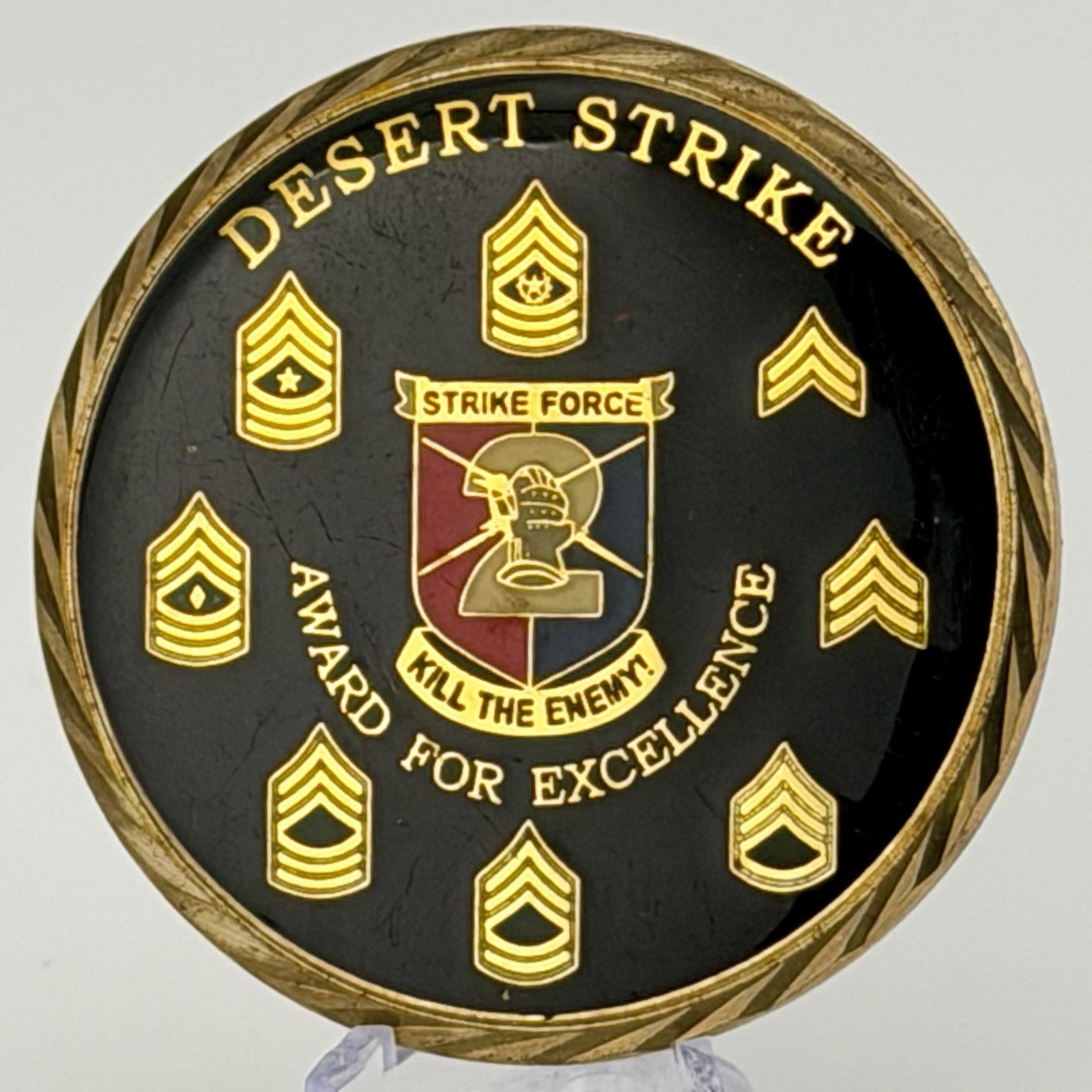 2nd Infantry Division Strike Force Desert Strike CSM Award Challenge Coin