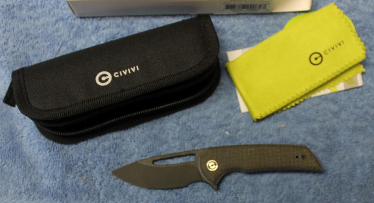 CIVIVI C2010G Odium Folding Knife Dark Green Micarta Handle Black D2 Blade NEW
