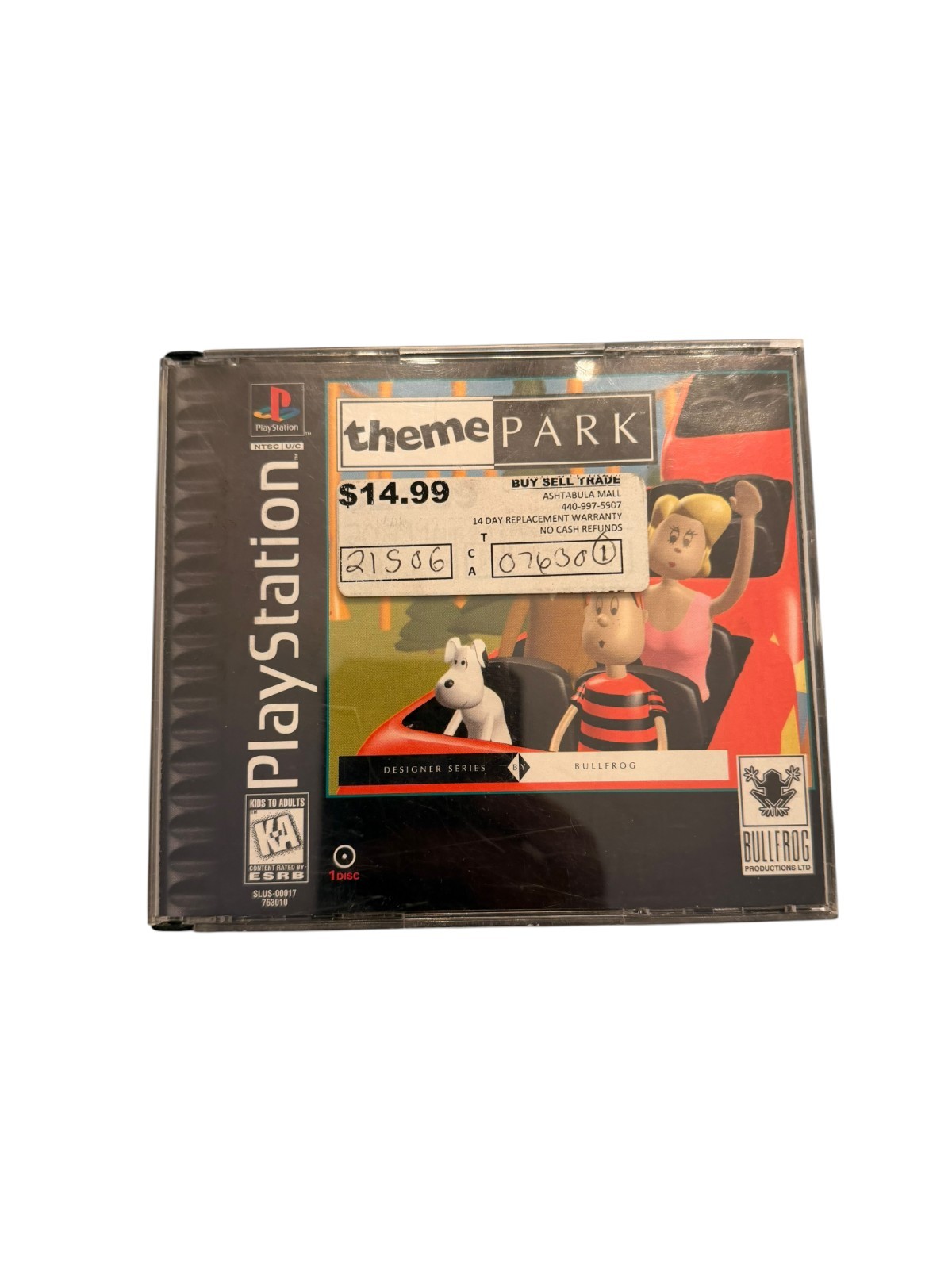 Theme Park (Sony PlayStation 1, 1995) CIB Complete