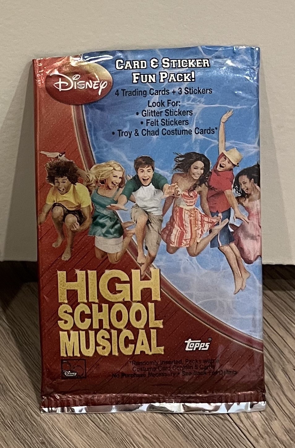 Opened | 2007 Topps Disney High School Musical 2 Card & Sticker Fun Pack