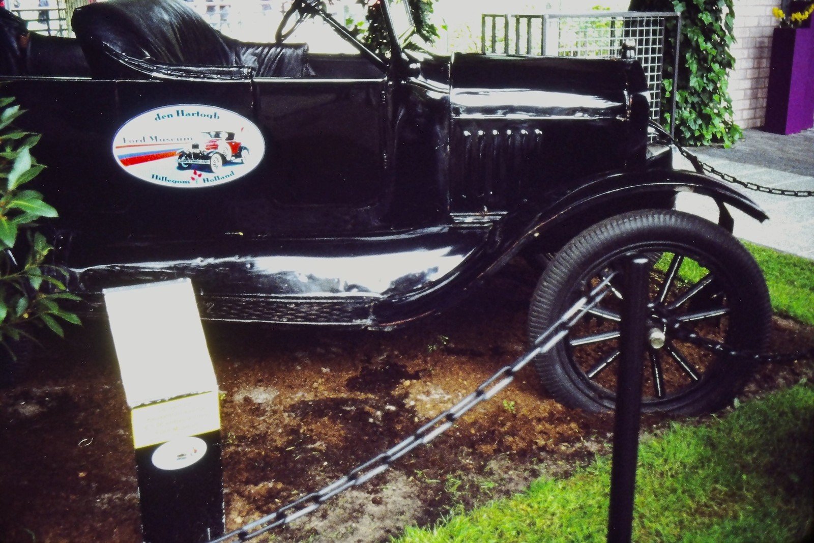 c1990\'s 35mm Slide, Den Hartogh Ford Model T, Car, Holland Netherlands black