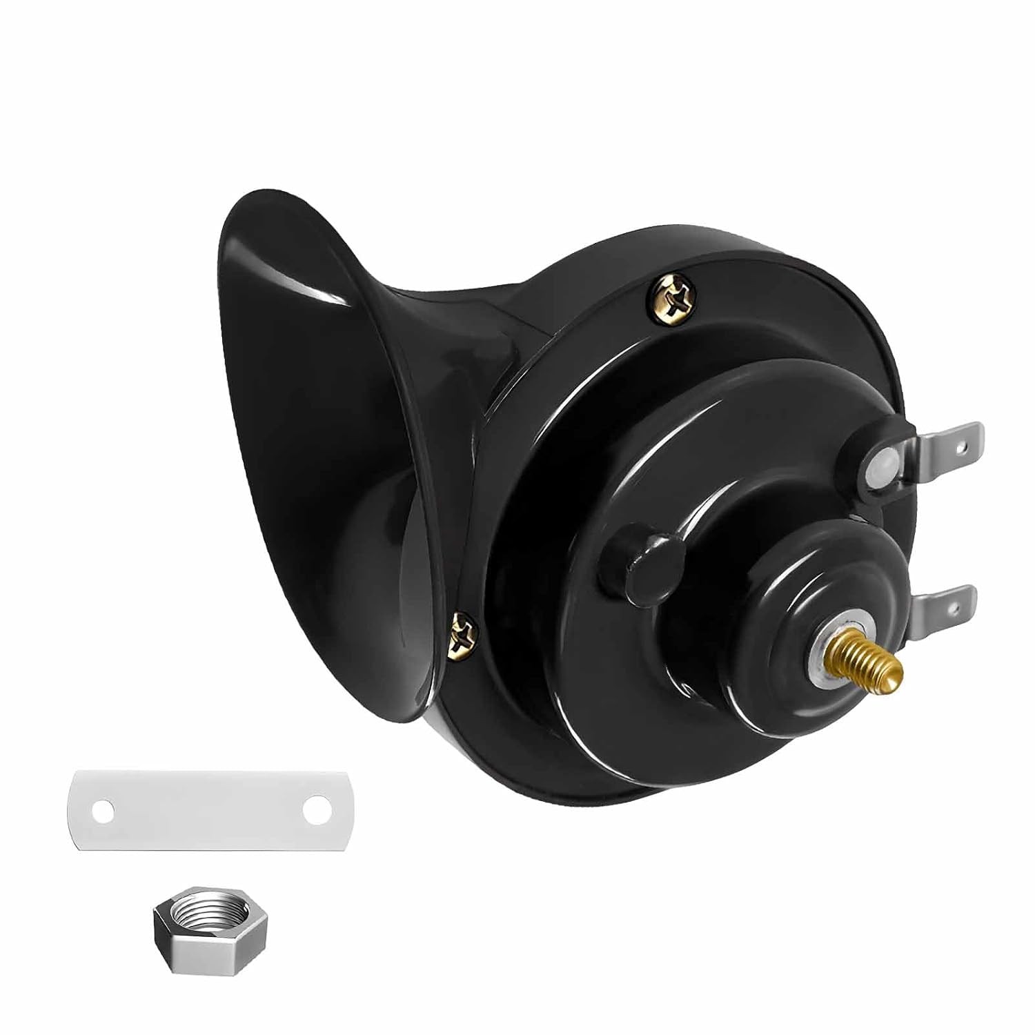 12V Dual Tone High Low Electric Car Snail Horn Kit Accessories Automotive